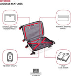 7366 Hardside Expandable Luggage with Spinner Wheels, White, Carry-On 19-Inch