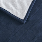 Serta Blue Polyester Cordless Electric Blanket, Queen
