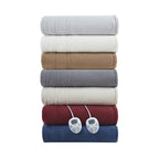 Serta Blue Polyester Cordless Electric Blanket, Queen