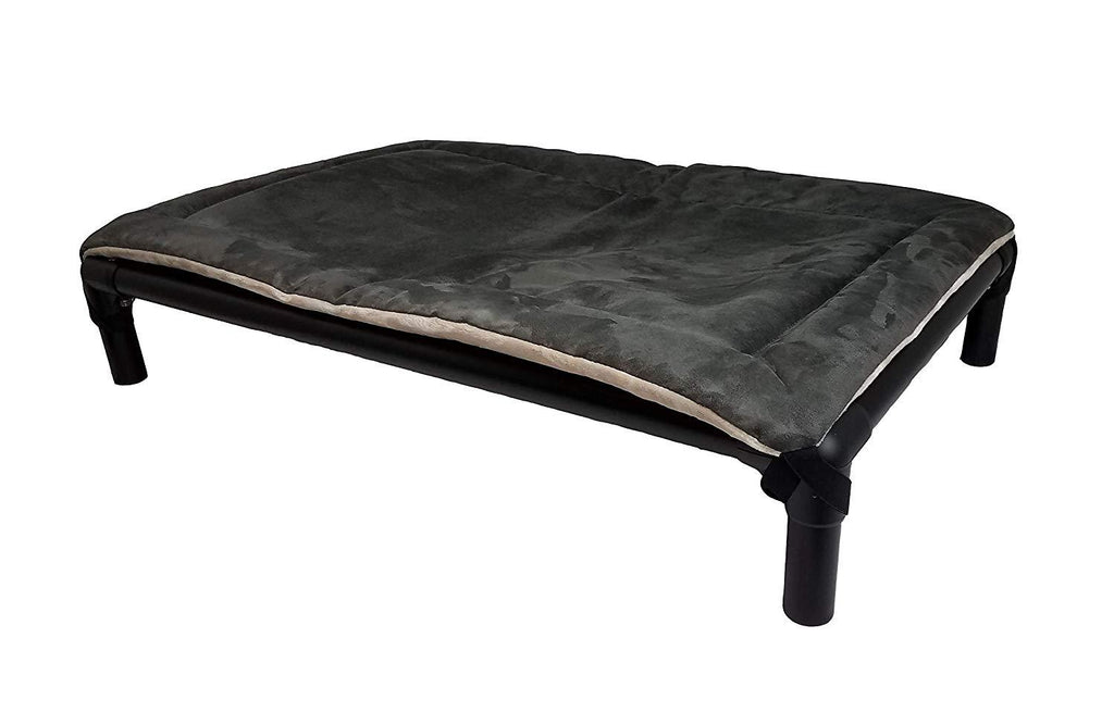 Kuranda Dog Bed - Chewproof - All Anodized Aluminum (Midnight Black) - Indoor/Outdoor - Elevated - Easy to Clean - Water Proof - Breathability - Vinyl Weave Fabric