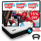 led android hd wifi projector blue-tooth lcd home theater wlan online apps tv