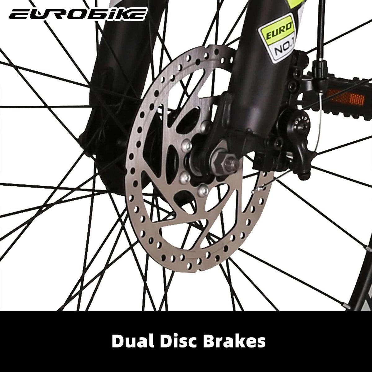 YH-E7 21 Speed Mountain Bike Full Suspension Frame 27.5 Inch 3-Spoke Mag Wheels Dual Disc Brakes Bikes for Men Orange/Green