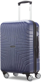 Hers N Hers Luggage with Spinner Wheels, 2-Piece Set (BeautyCrate plus Carry-On), Blueberry