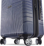 Hers N Hers Luggage with Spinner Wheels, 2-Piece Set (BeautyCrate plus Carry-On), Blueberry