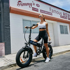 Speedrid Folding Electric Bike Fat Tire Electric Snow Bike 20" 4.0, 500W Powerful Motor, 36V 12.5Ah Removable Battery and Professional 6 Speed