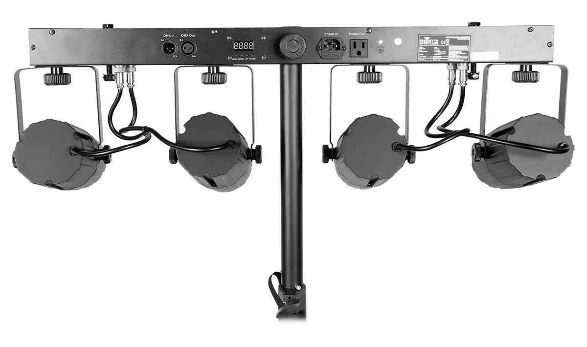 Pair Chauvet DJ 4PLAY 2 RGBW DMX Light Bar Packages+Bags+LED Fog Machine 4PLAY2