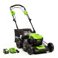 Self Propelled Electric Lawn Mower With Battery Charger Mulcher Side Discharge