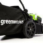 Self Propelled Electric Lawn Mower With Battery Charger Mulcher Side Discharge