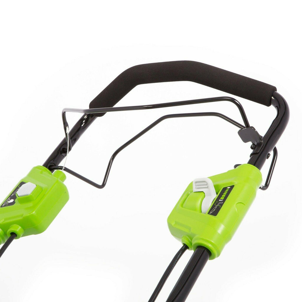 Self Propelled Electric Lawn Mower With Battery Charger Mulcher Side Discharge
