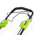 Self Propelled Electric Lawn Mower With Battery Charger Mulcher Side Discharge