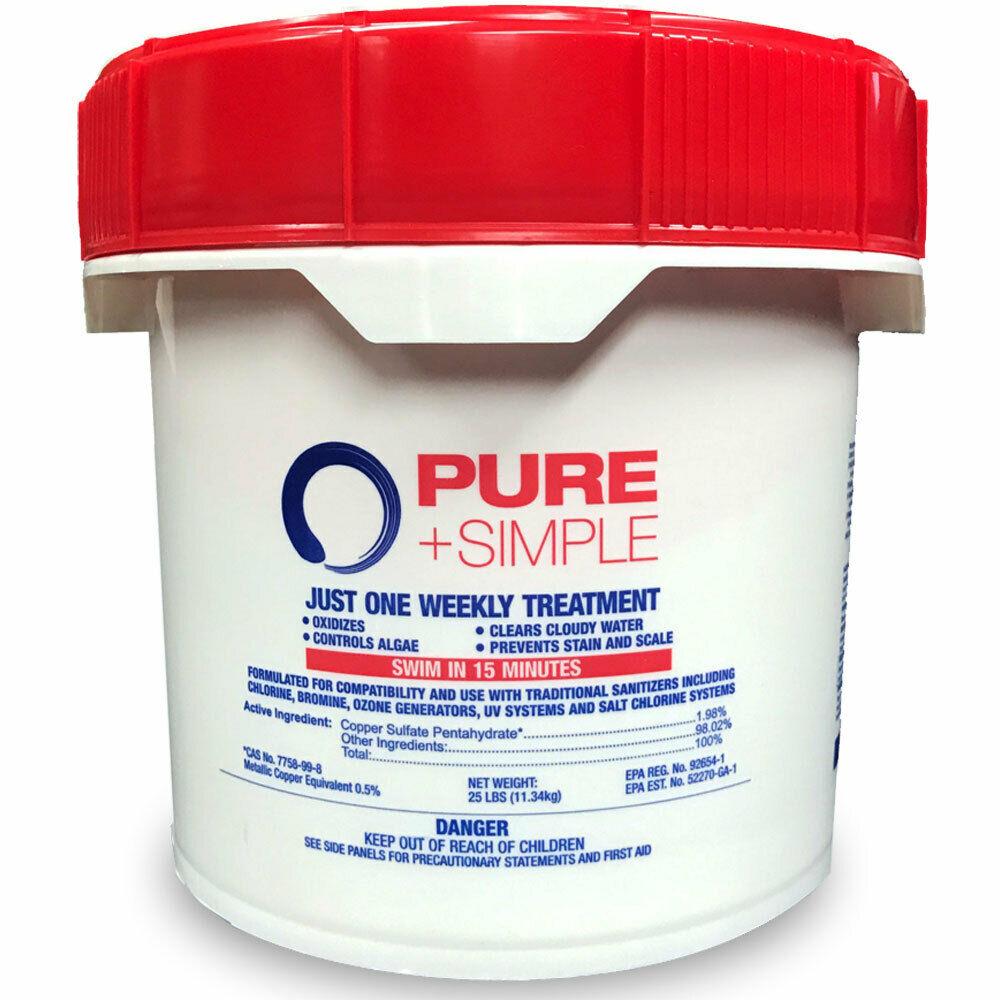 pure &amp; simple weekly water care for swimming pools (various amounts)