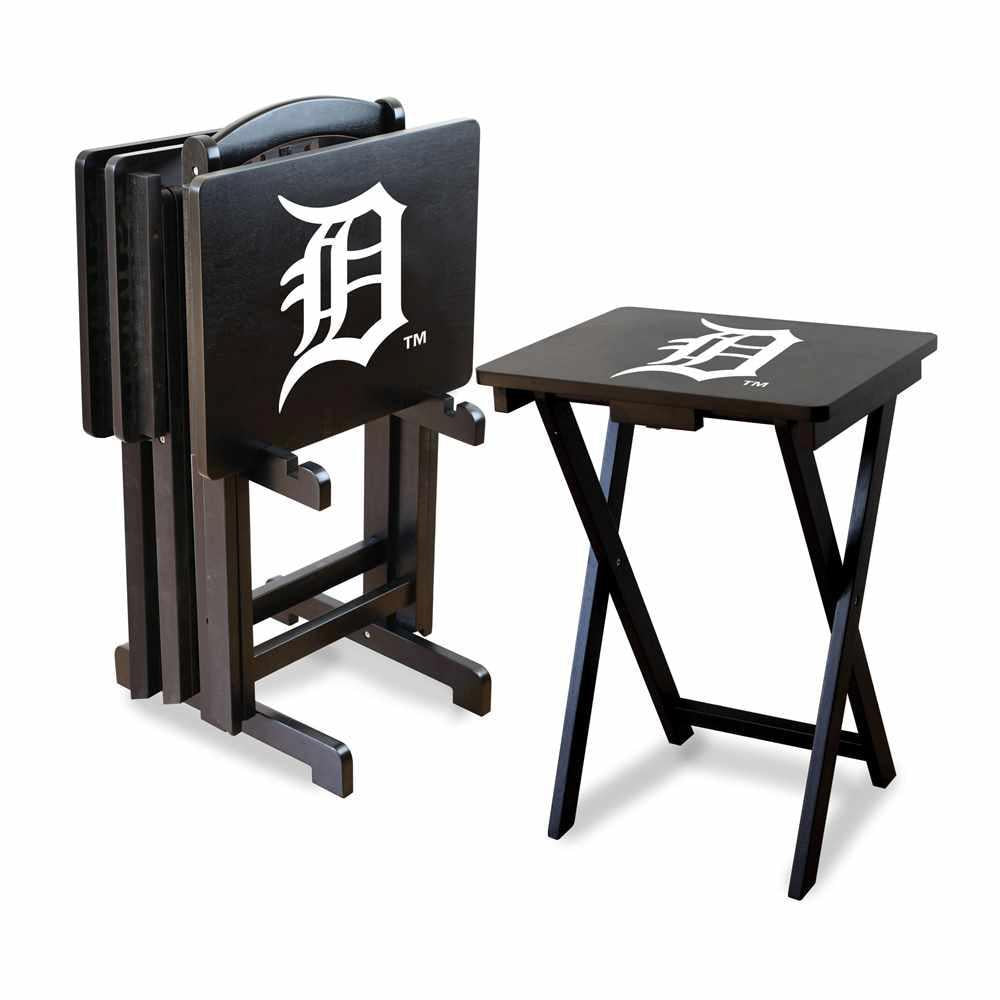 Detroit Tigers 4-TV Tray and Stand Set