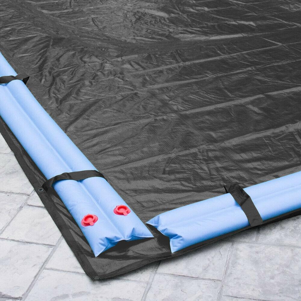 30' x 50' rectangle in-ground swimming pool winter cover 20 year - charcoal
