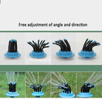 BBGS Plug-in Flexible Garden Sprinkler Watering System, with Multi-Directional Nozzle, 360° Automatic Lawn Sprinkler System for Watering Lawn Plants Flowers (Color : with hose-30m)
