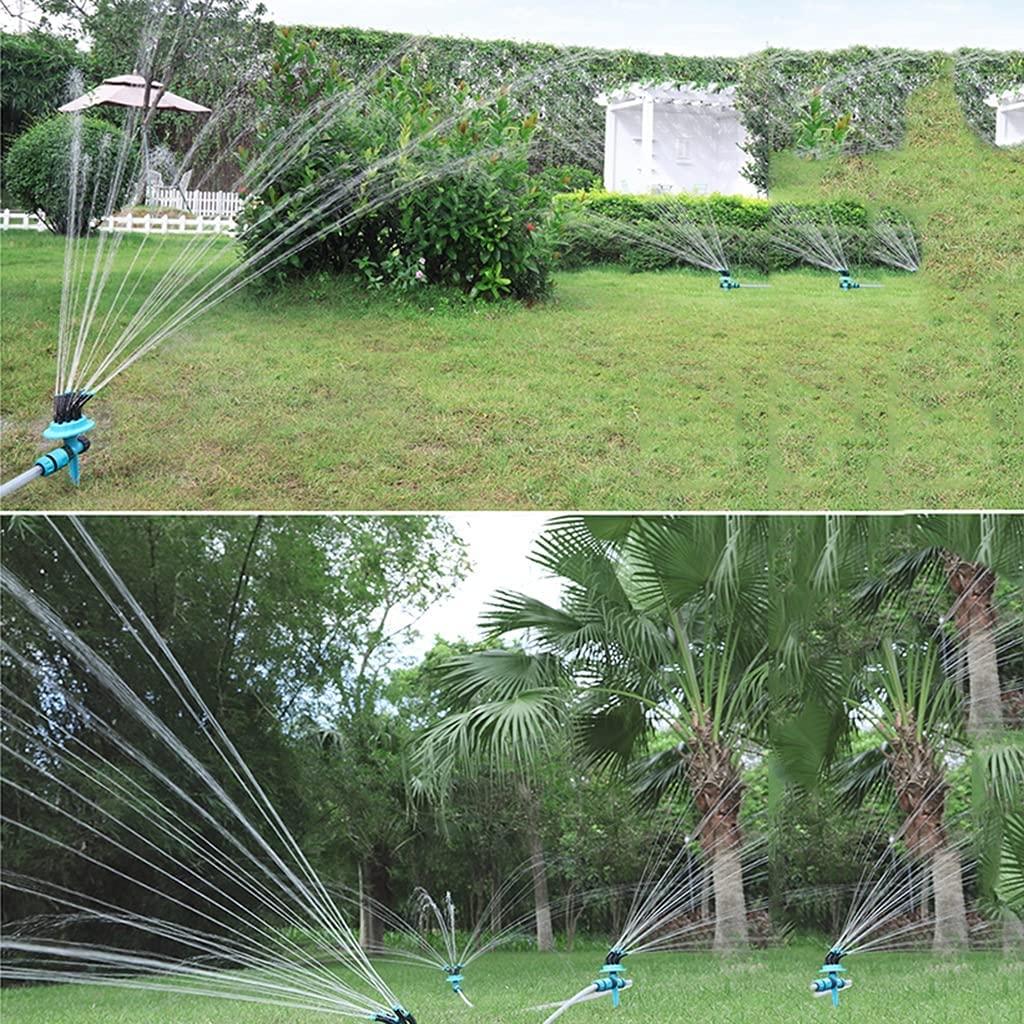 BBGS Plug-in Flexible Garden Sprinkler Watering System, with Multi-Directional Nozzle, 360° Automatic Lawn Sprinkler System for Watering Lawn Plants Flowers (Color : with hose-30m)
