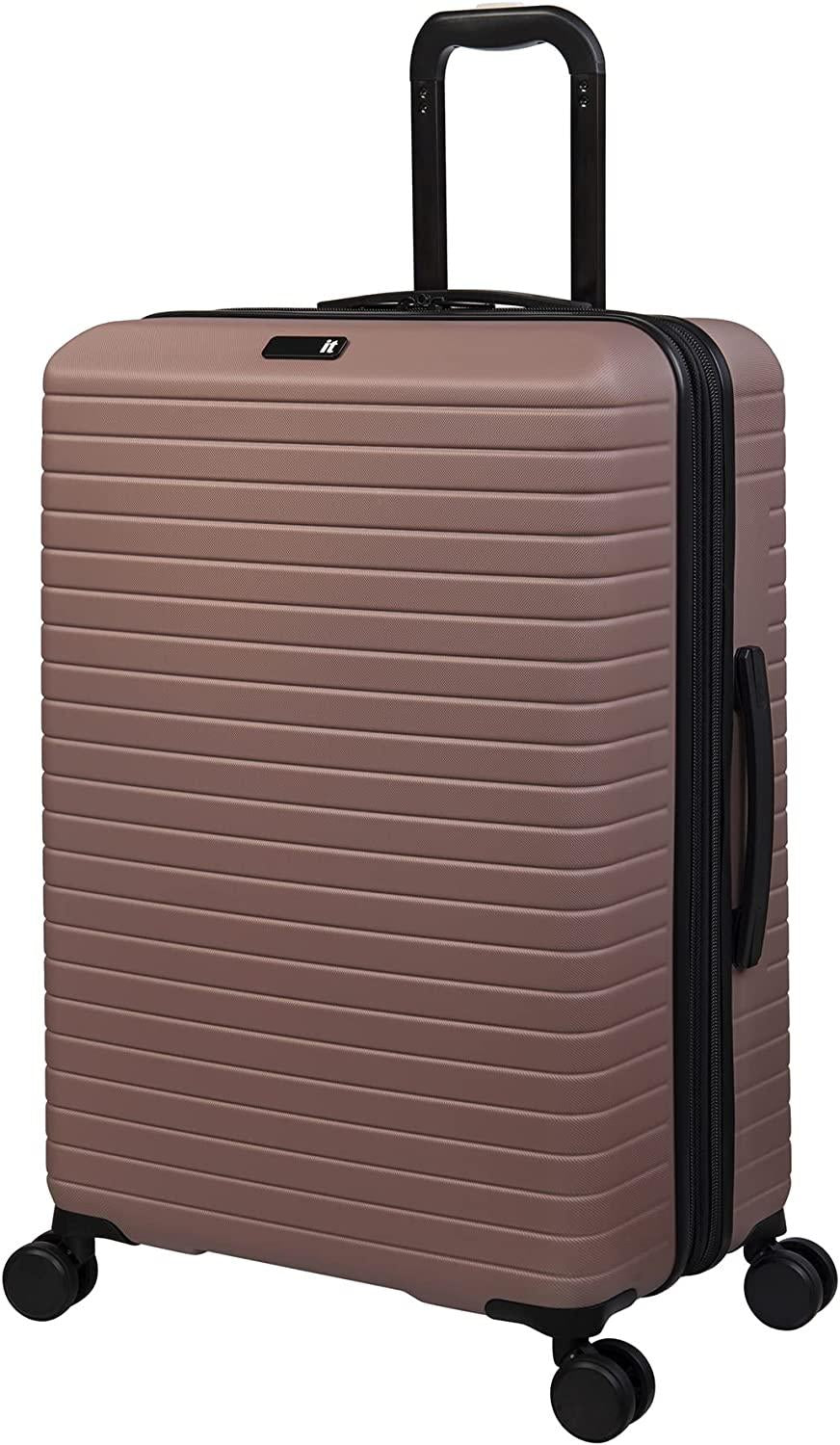 Attuned 28" Hardside Checked 8 Wheel Expandable Spinner, Pale Mauve