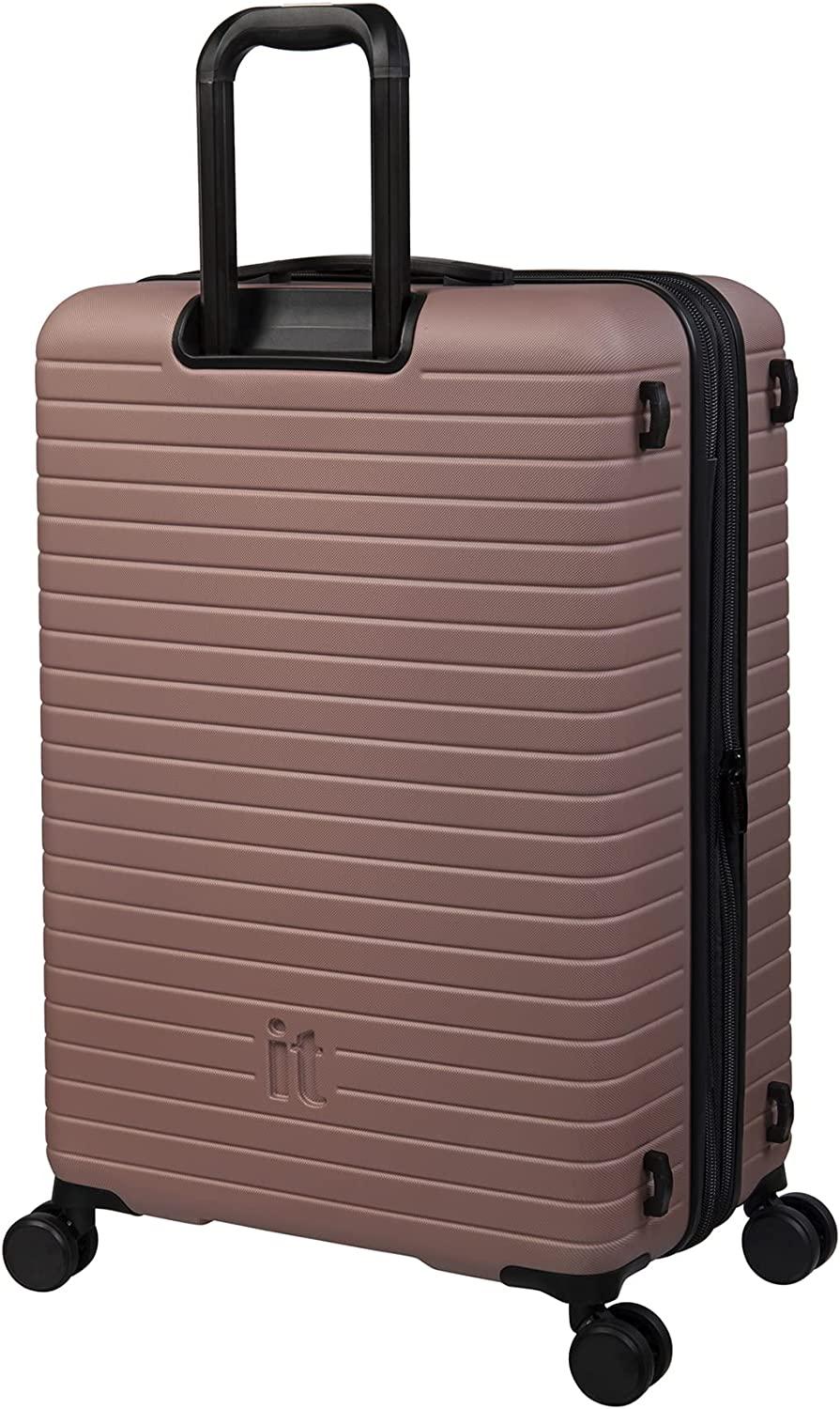 Attuned 28" Hardside Checked 8 Wheel Expandable Spinner, Pale Mauve