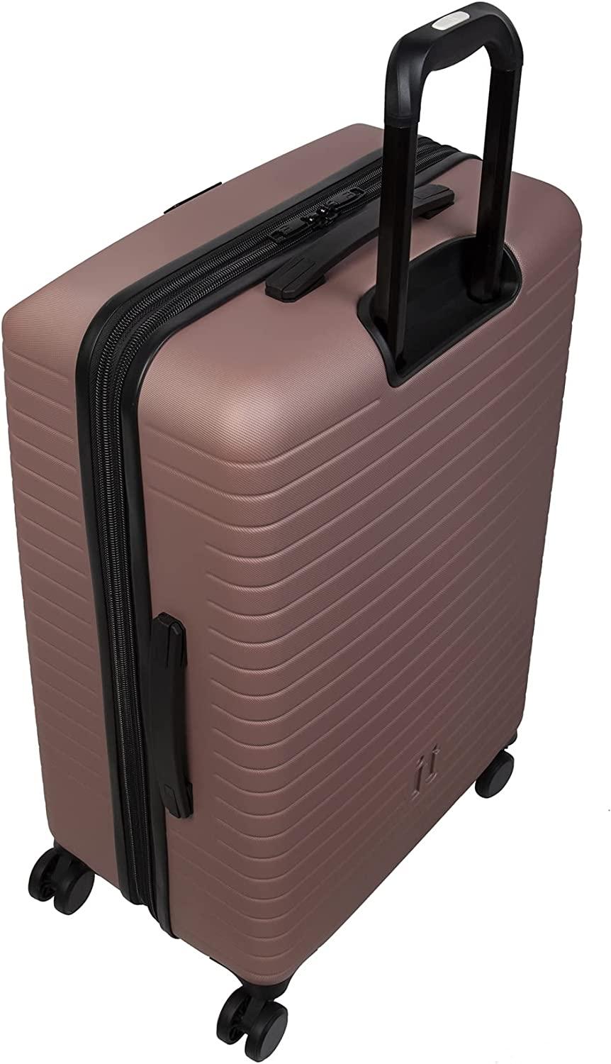 Attuned 28" Hardside Checked 8 Wheel Expandable Spinner, Pale Mauve