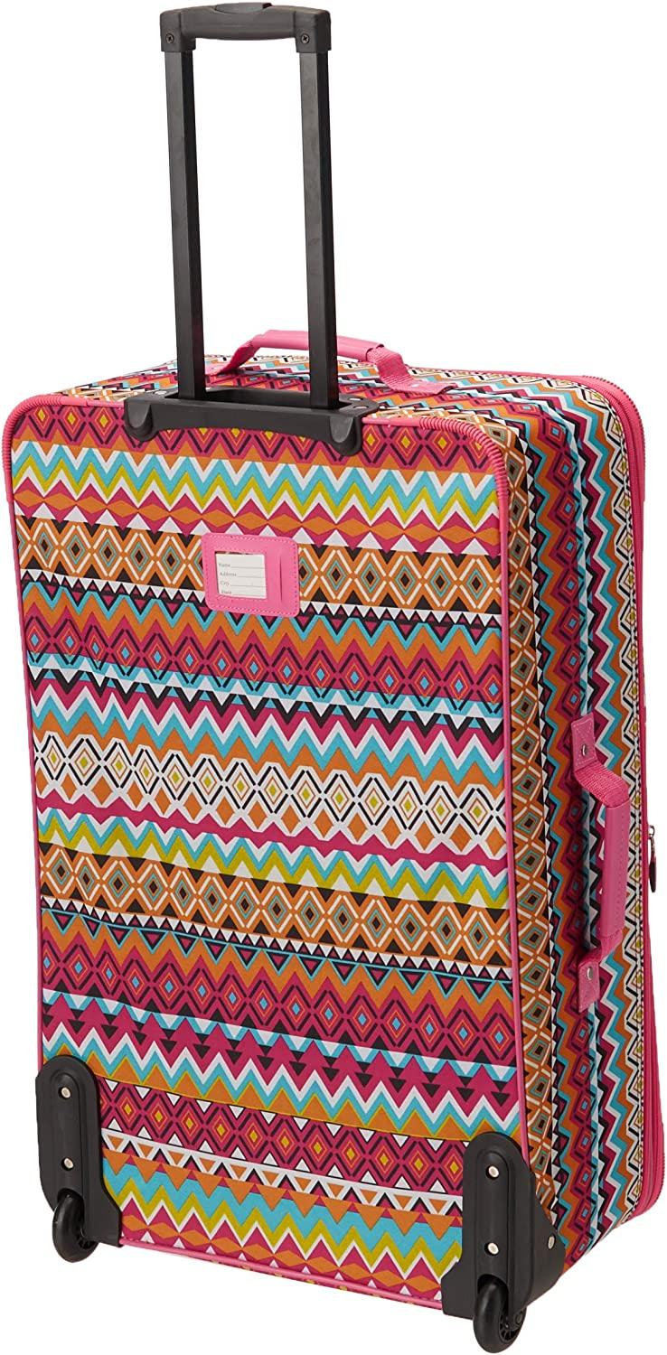 Escape 4-Piece Softside Upright Luggage Set, Tribal, (14/19/24/28)