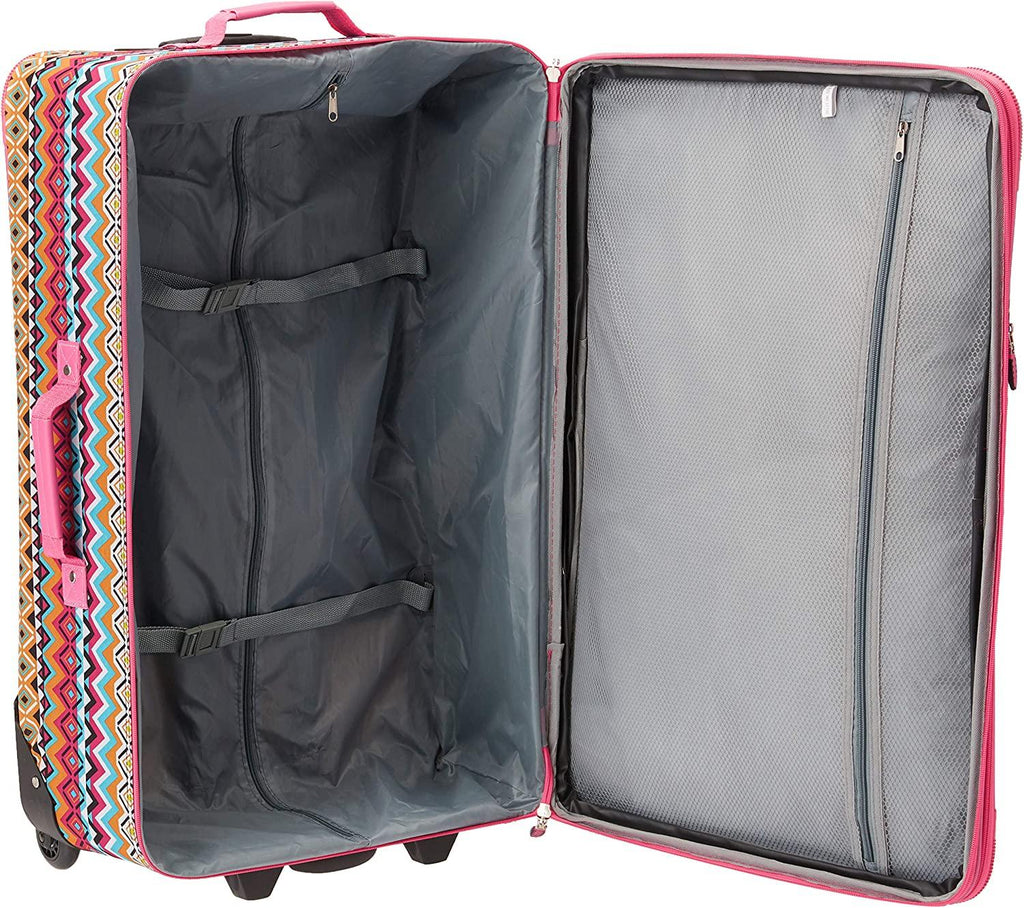 Escape 4-Piece Softside Upright Luggage Set, Tribal, (14/19/24/28)