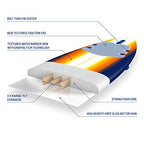 Wavestorm 8 Surfboard, Sunburst Graphic
