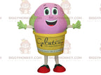 Yellow Pink and Green Giant Ice Cream Pot BIGGYMONKEYMascot Costume
