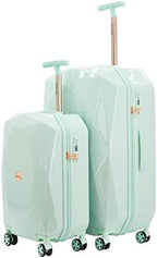 Women's 3D Gemstone TSA Lock Hardside Spinner Luggage, Mint, 2 Piece Set (28"/20")