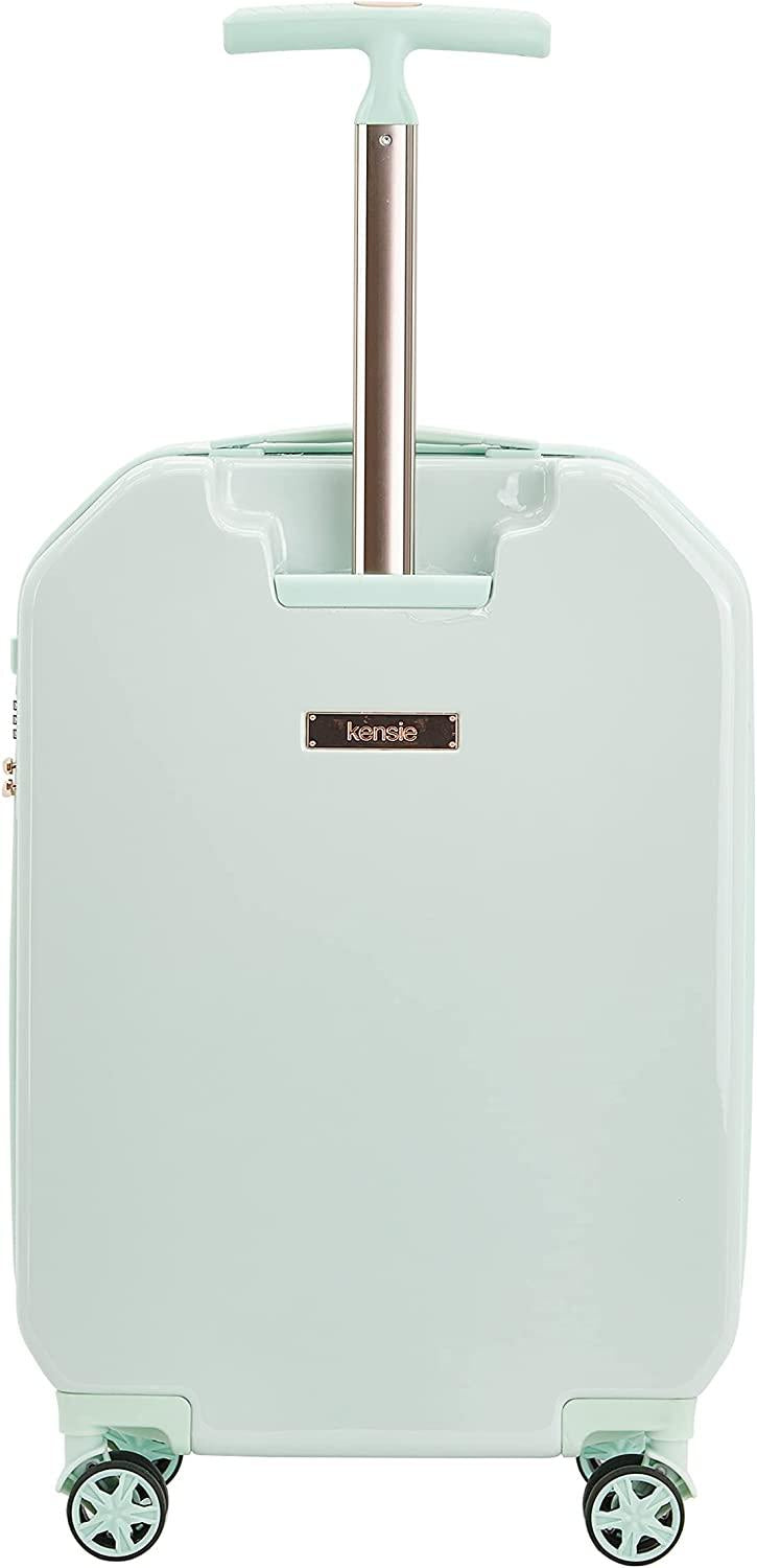Women's 3D Gemstone TSA Lock Hardside Spinner Luggage, Mint, 2 Piece Set (28"/20")