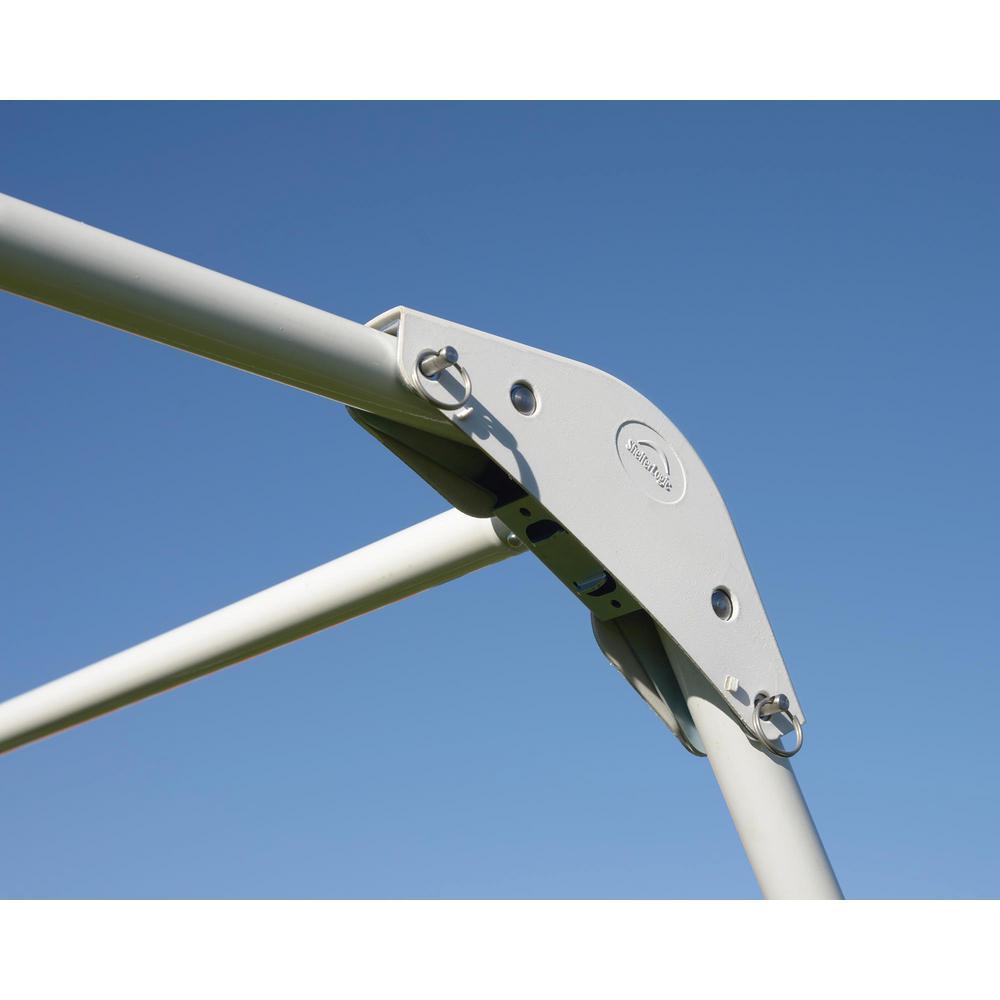 10 ft. W x 20 ft. D Canopy in White with High-Grade Steel Frame and Innovative AccelaFrame System for  Assembly