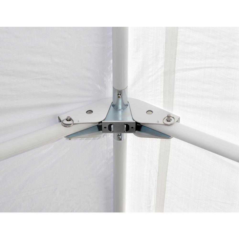10 ft. W x 20 ft. D Canopy in White with High-Grade Steel Frame and Innovative AccelaFrame System for  Assembly