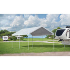 10 ft. W x 20 ft. D Canopy in White with High-Grade Steel Frame and Innovative AccelaFrame System for  Assembly