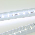 Set of 6 Dripping LED Icicle Snowfall Christmas Light Tubes 21.75" - 39.5"