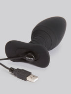 Nexus Ace Large Extra Quiet Remote Control Vibrating Butt Plug 5 Inch, Black
