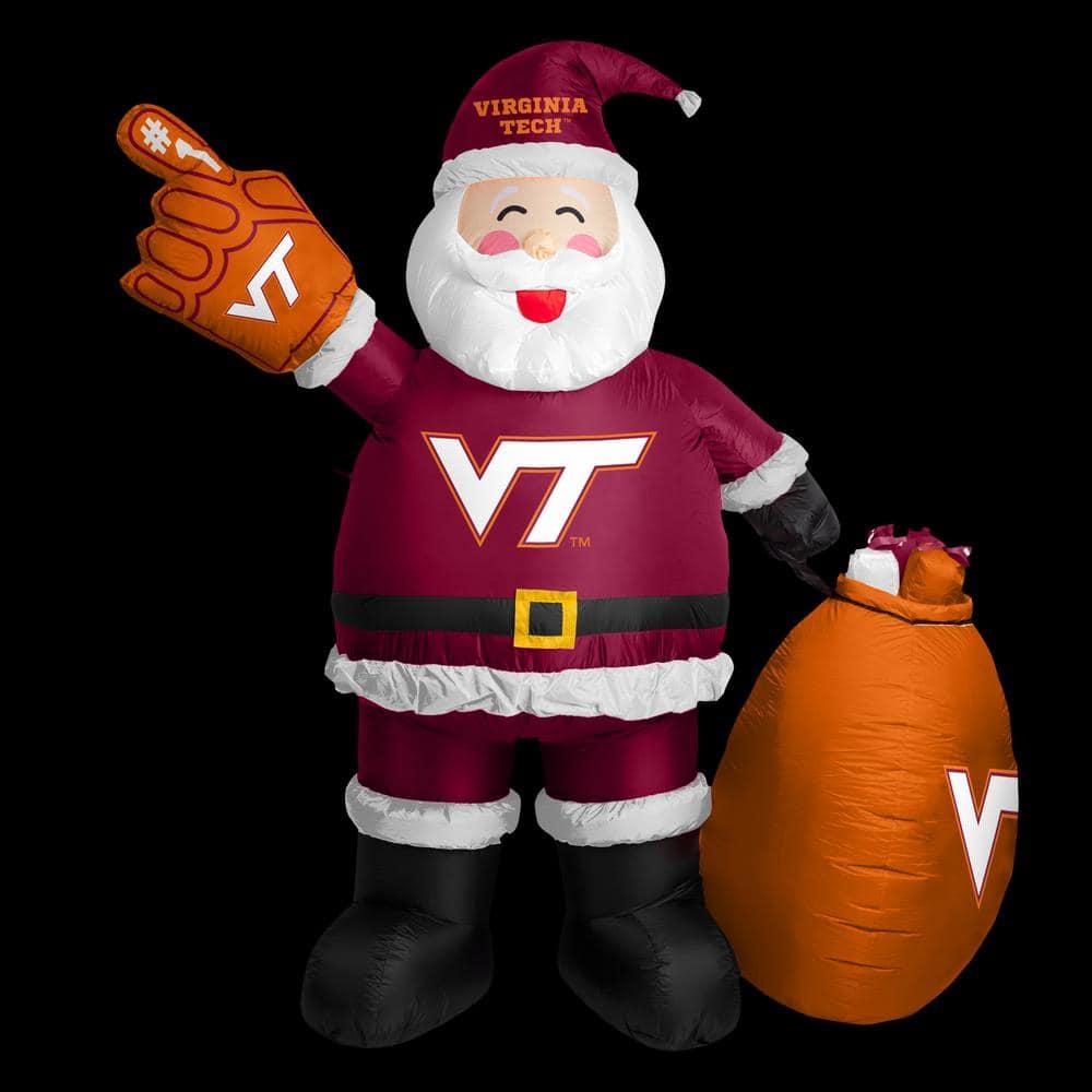 7 ft. Virginia Tech Santa Clause Yard Inflatable