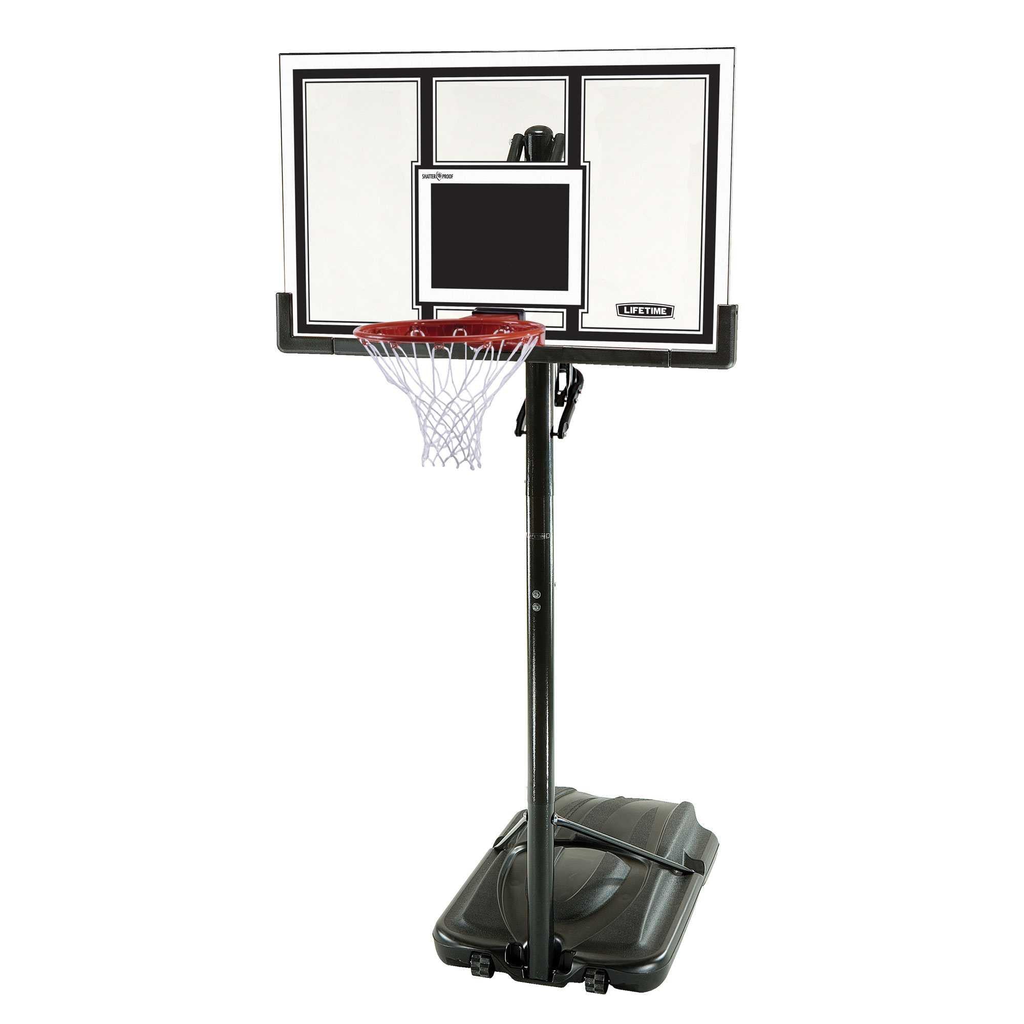 Lifetime 54" Shatterproof Portable Infinate Height Adjustable Basketball System, 71524