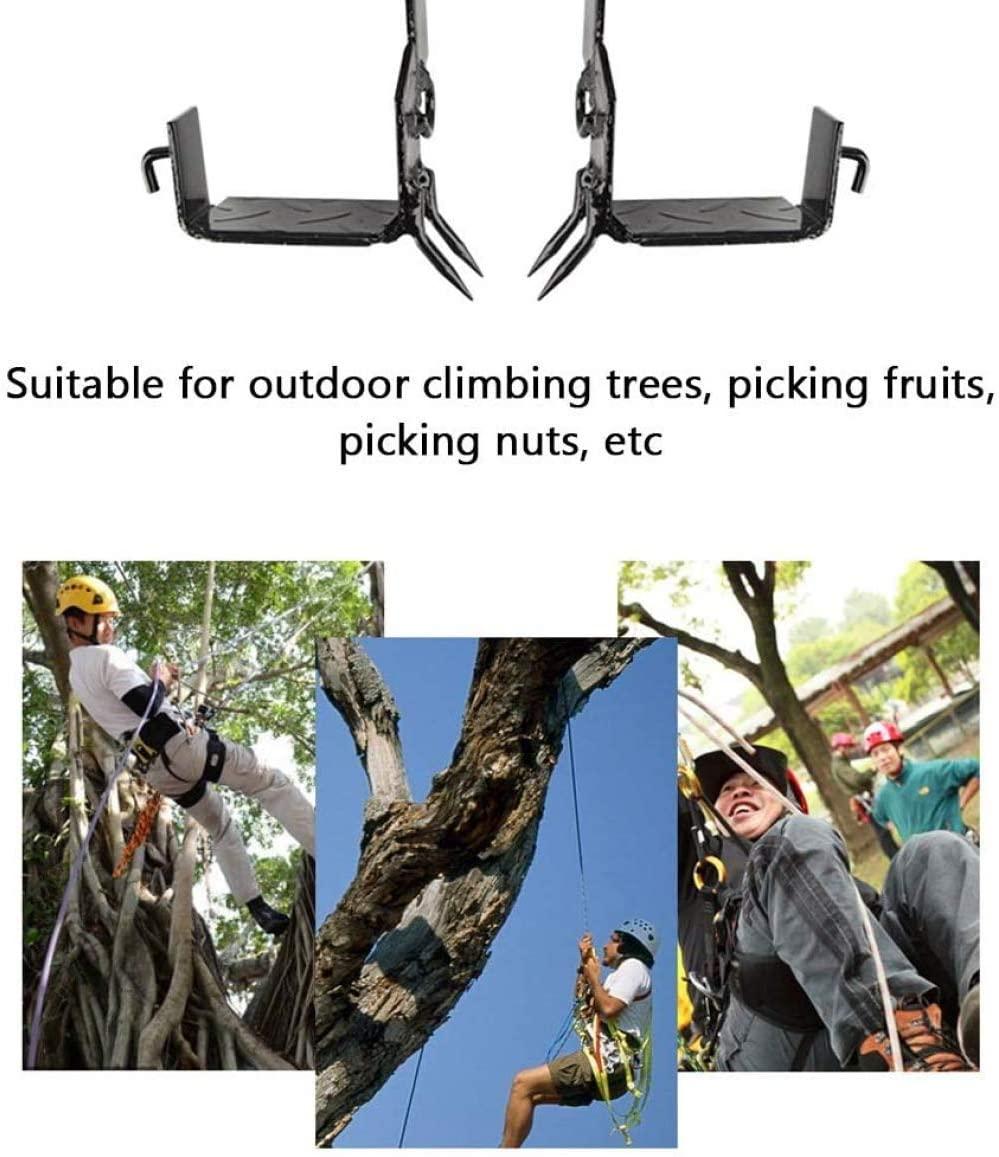 zaizai Tree Climbing Tool, Thickened Non-Slip Climbing Spikes, Thickened Pedal with 45 Carbon Steel Structures and Sharp Claws for Hunting Observation, for PicFruits