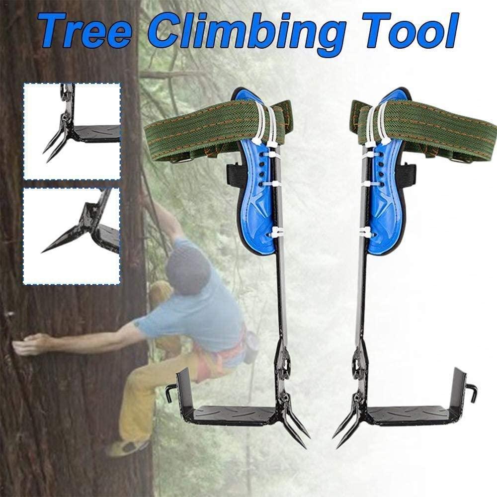 zaizai Tree Climbing Tool, Thickened Non-Slip Climbing Spikes, Thickened Pedal with 45 Carbon Steel Structures and Sharp Claws for Hunting Observation, for PicFruits