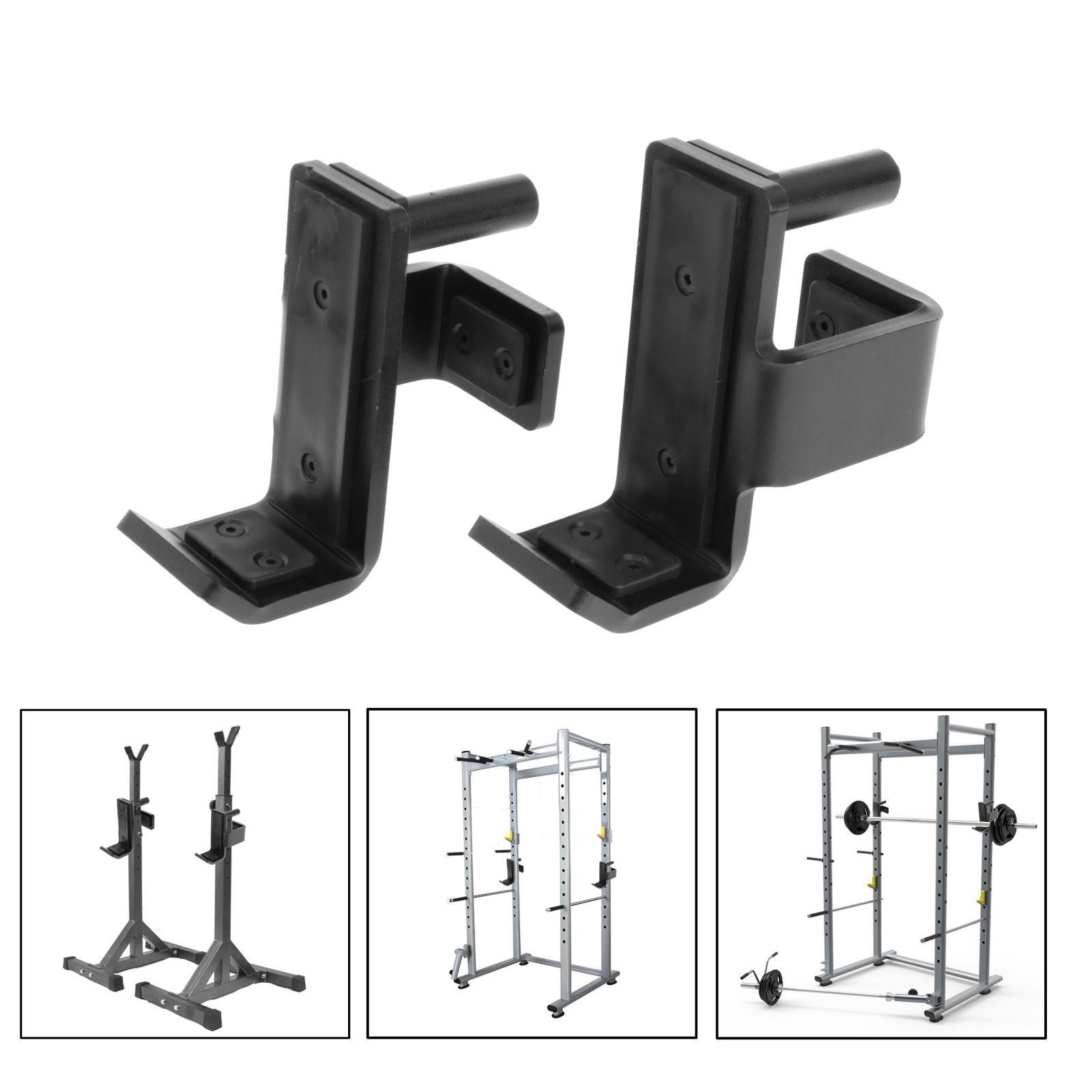 Barbell J Hook Fitness 2x2/3x3 Power Rack J-Cup Hanger Clips 60x25mm