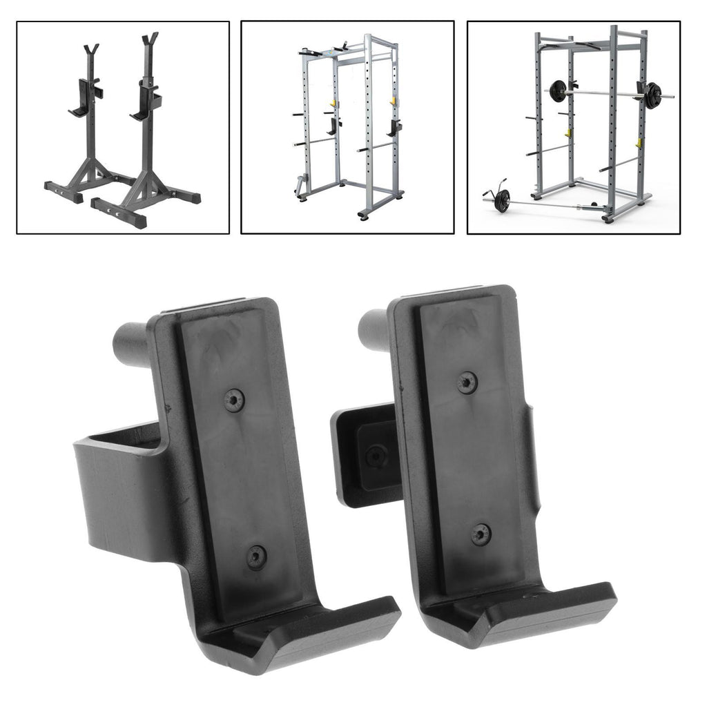 Barbell J Hook Fitness 2x2/3x3 Power Rack J-Cup Hanger Clips 60x25mm