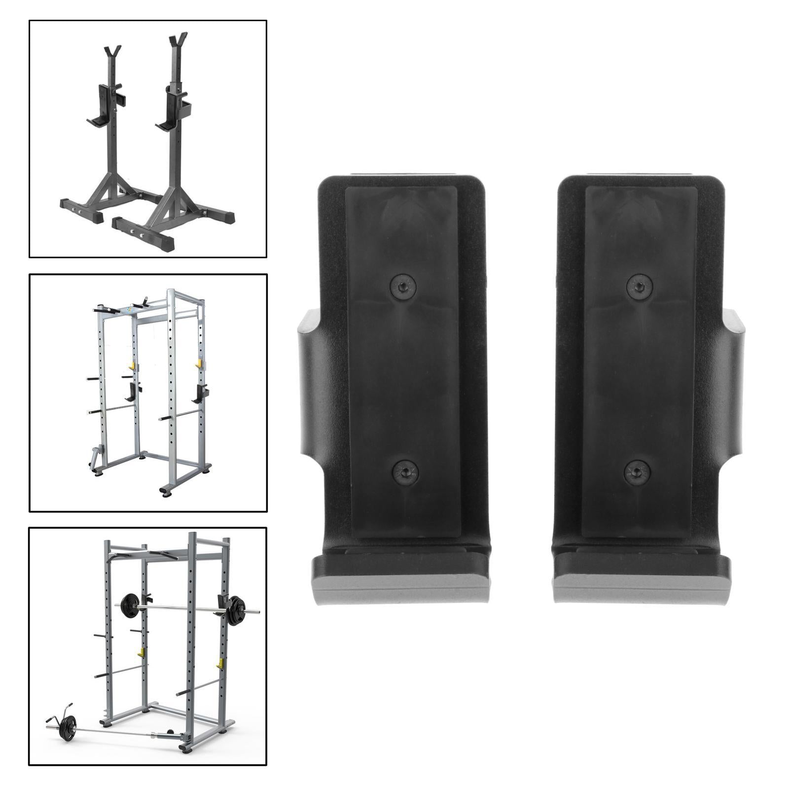 Barbell J Hook Fitness 2x2/3x3 Power Rack J-Cup Hanger Clips 60x25mm