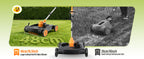 18.9" Cordless Lawn Mower, String Trimmer &amp; Wheeled Edger 3-in-1 Combo, Brushless 2 * 4.0Ah Batteries, 3 Blades, Adjustable Height &amp; Angle Electric Weed Eater and Lawnmower