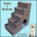 Navarce Dog Steps. Doggy Stairs.Pet Furniture, Dogs Furniture. 30 inches Tall Wooden Dog Steps, pet Stairs