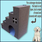 Navarce Dog Steps. Doggy Stairs.Pet Furniture, Dogs Furniture. 30 inches Tall Wooden Dog Steps, pet Stairs