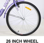 KNUS Adult Tricycle Trikes,Single Speed 3 Wheel Bikes,24/26 Inch Cruiser Bicycle with LarShopping Basket for Seniors,Women and Men