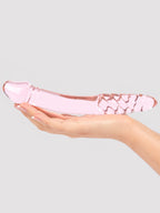 Icicles No 57 Realistic Double Ended Glass Dildo, Pink