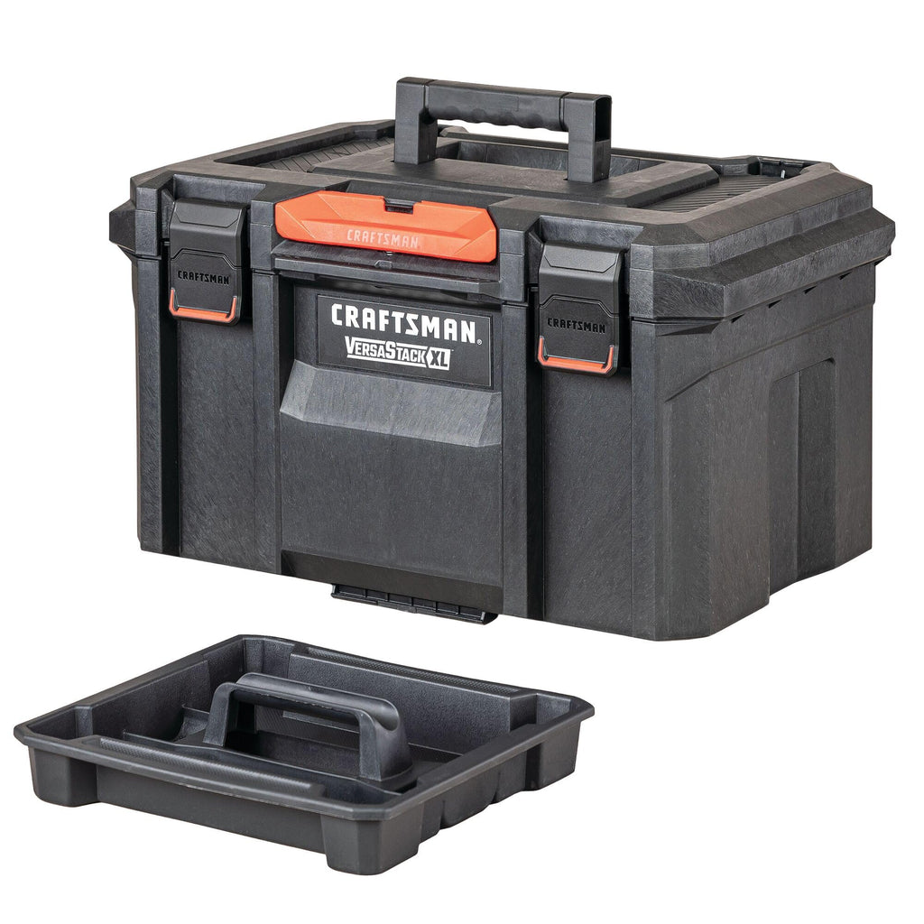 VERSASTACK XL Tool Box, Waterproof Indoor/Outdoor, Stackable Tool Storage, Lockable, 21 Inch (CMST21430)