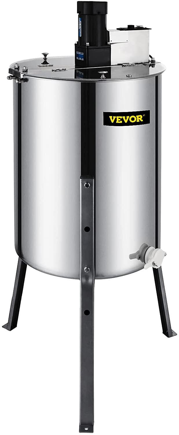 bestequip electric honey extractor separator 4 frame bee extractor stainless steel honeycomb spinner crank. beekeeping extraction apiary centrifuge equipment