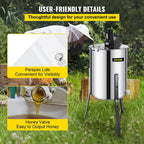 bestequip electric honey extractor separator 4 frame bee extractor stainless steel honeycomb spinner crank. beekeeping extraction apiary centrifuge equipment