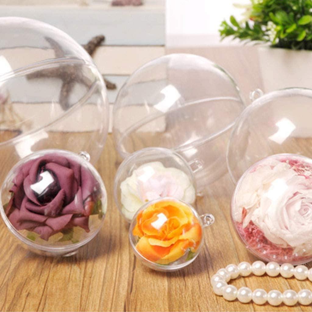 LINFEIKLJ 2020 Christmas Hanging Ball Giant Shatterproof Clear Plastic Christmas Ball Ornaments Fillable Christmas Decorations Tree Balls Party Decoration (Size : 40cm)