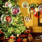 LINFEIKLJ 2020 Christmas Hanging Ball Giant Shatterproof Clear Plastic Christmas Ball Ornaments Fillable Christmas Decorations Tree Balls Party Decoration (Size : 40cm)